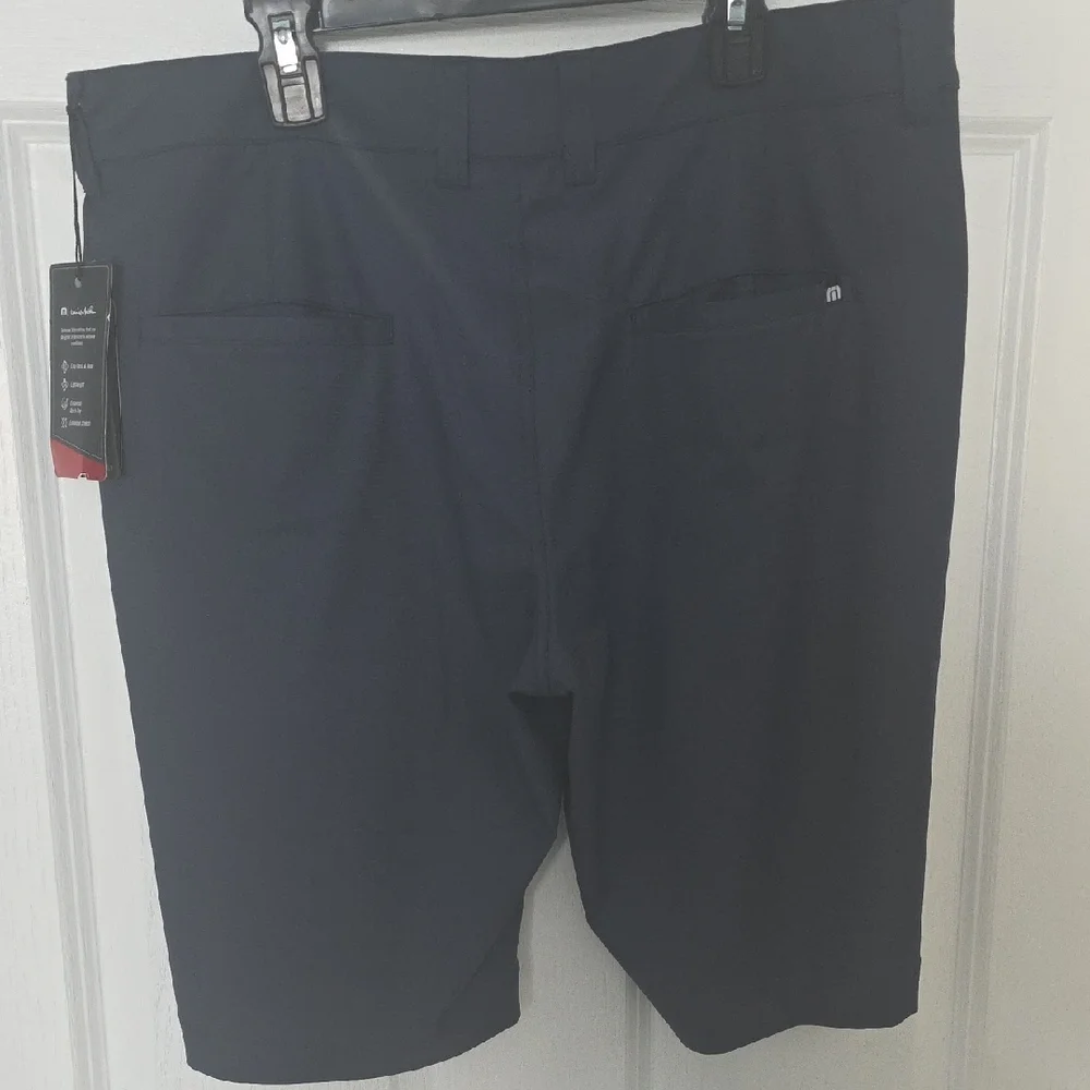 New Travis Mathew Dark Blue Flat Front Shorts Size 34 - Picture 7 of 8